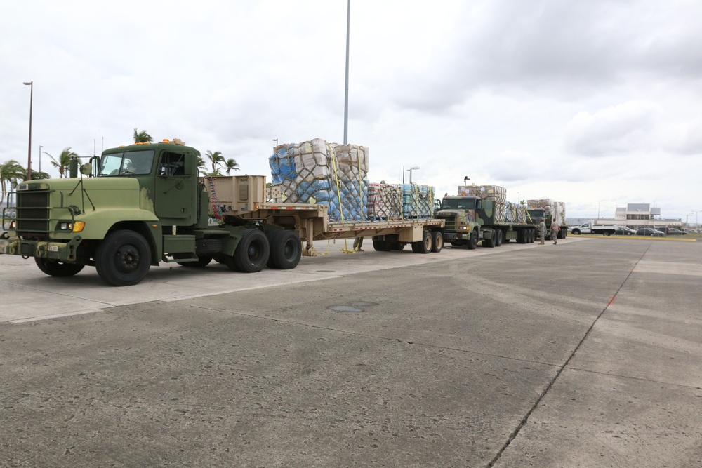 1st MSC assist FEMA with food, water distribution in Puerto Rico