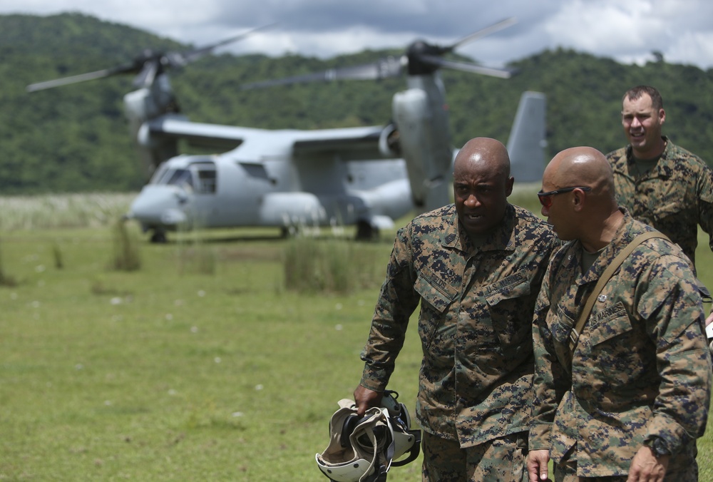 Osprey lands at Colonel Ernesto P. Ravina Air Base