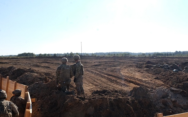 Battle Group Poland U.S. Soldiers Troop Live Fire