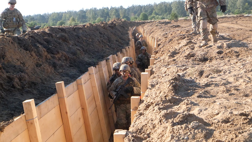 Battle Group Poland U.S. Soldiers Troop Live Fire