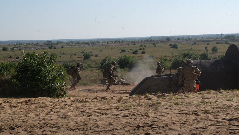 Battle Group Poland U.S. Soldiers Troop Live Fire