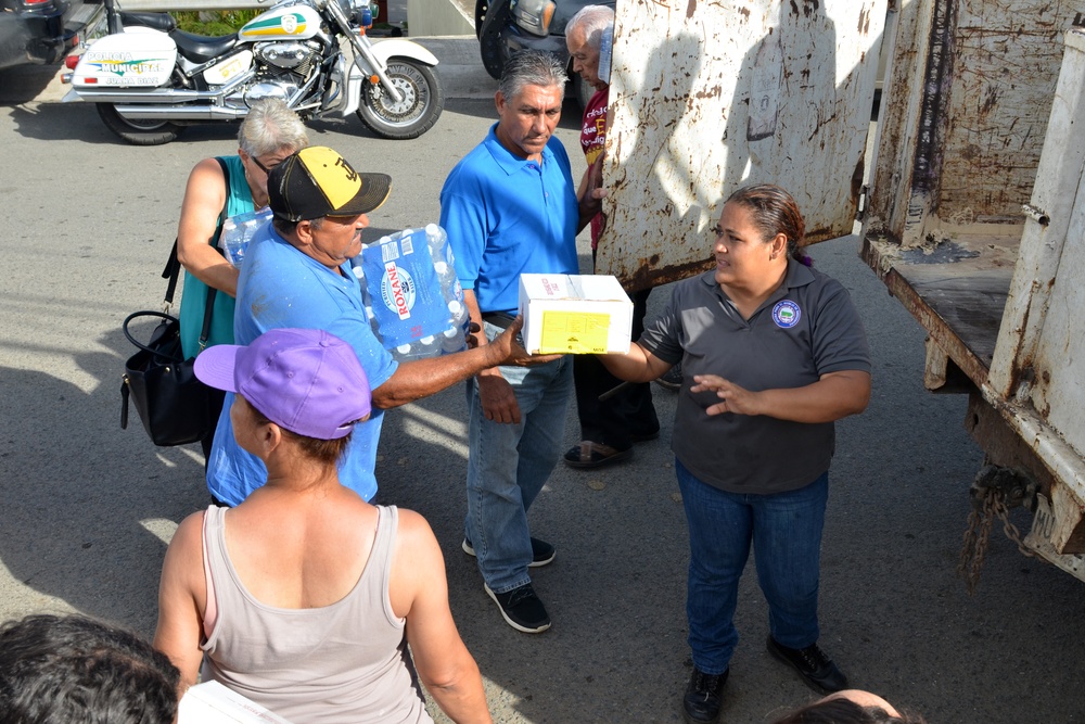 FEMA, DoD coordinate food, water distribution to Juana Diaz Puerto Rico