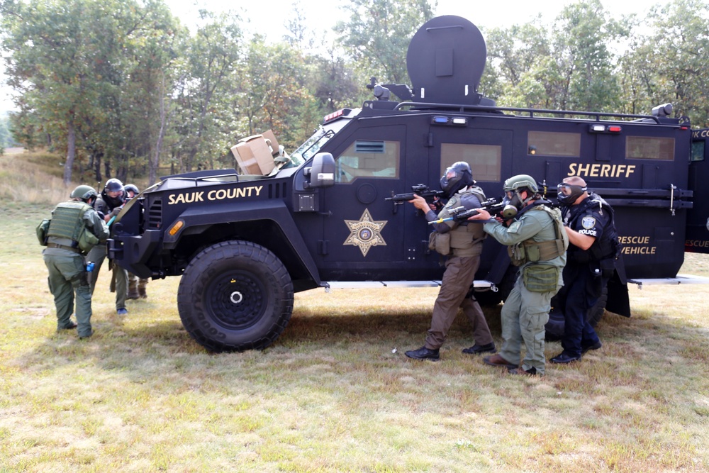 Multiple law-enforcement agencies train at Fort McCoy’s CACTF