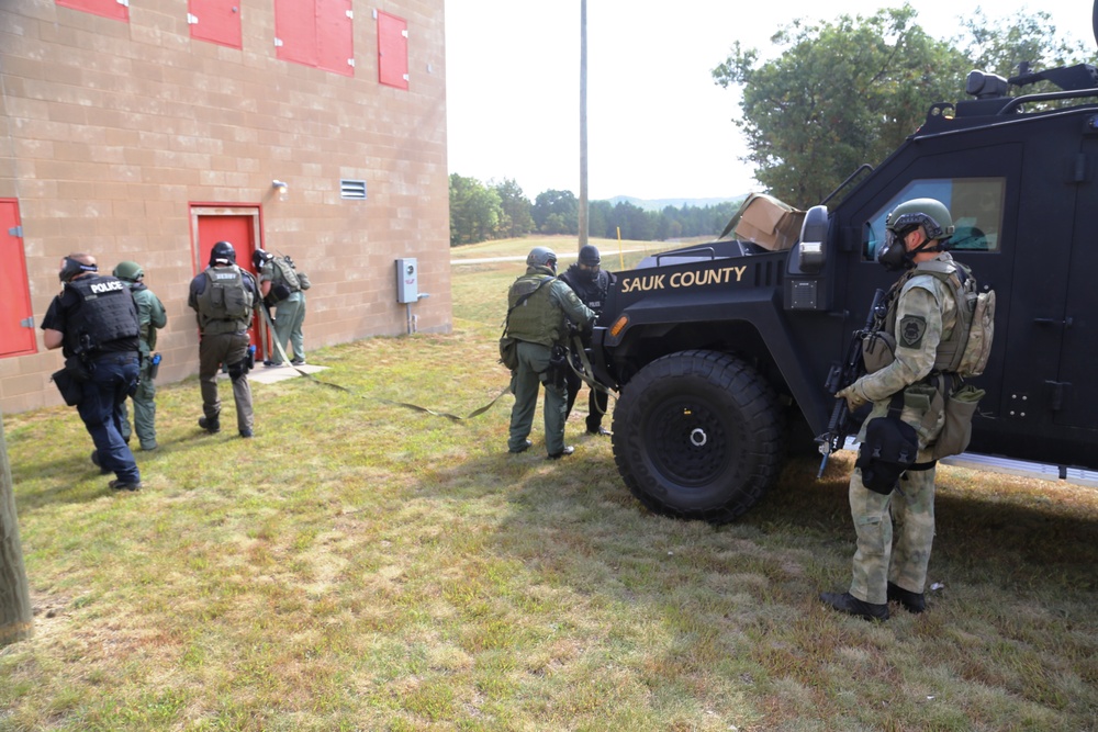 Multiple law-enforcement agencies train at Fort McCoy’s CACTF