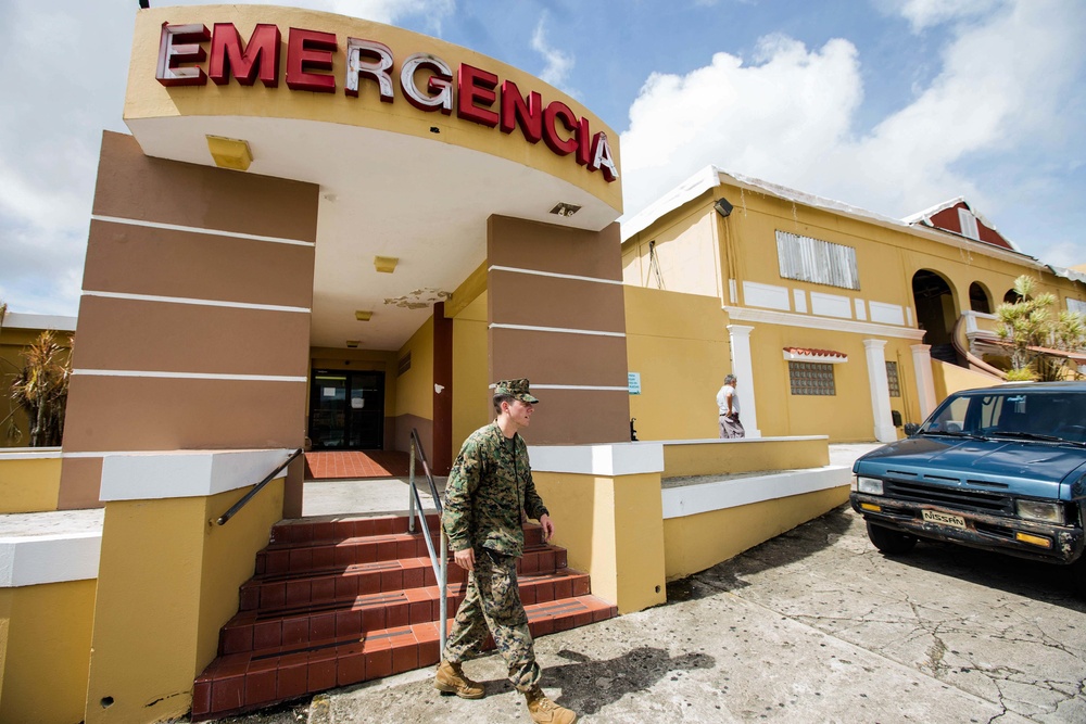 26th MEU Marines, Navy corpsmen reassess hospitals needs in Puerto Rico