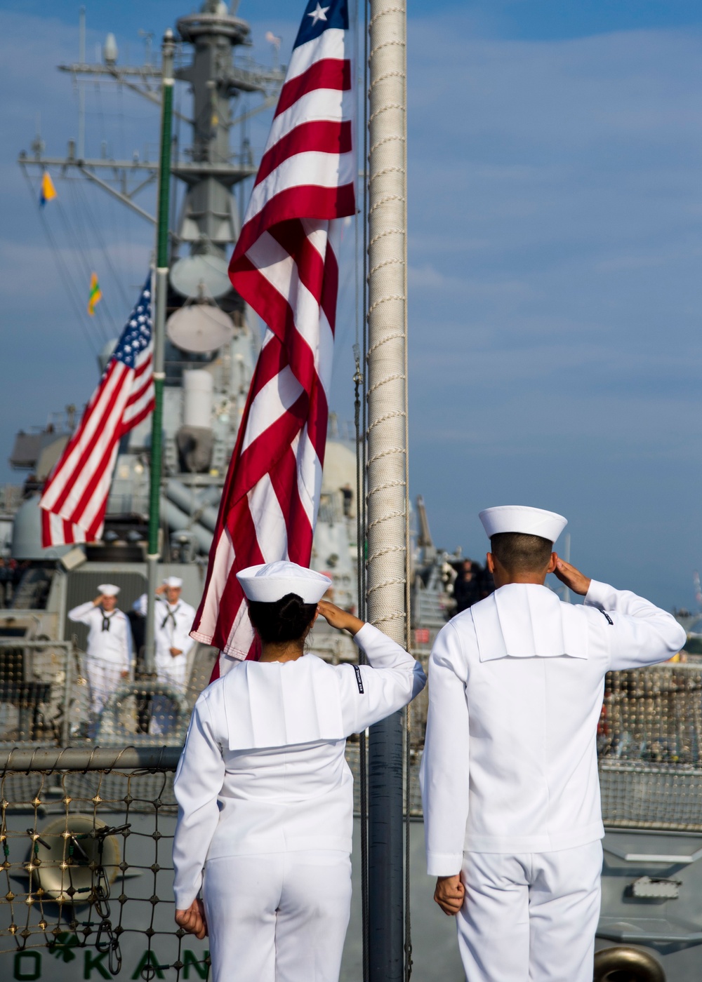 DVIDS - Images - USS Michael Murphy Flies Ensign at Half Mast in Honor ...