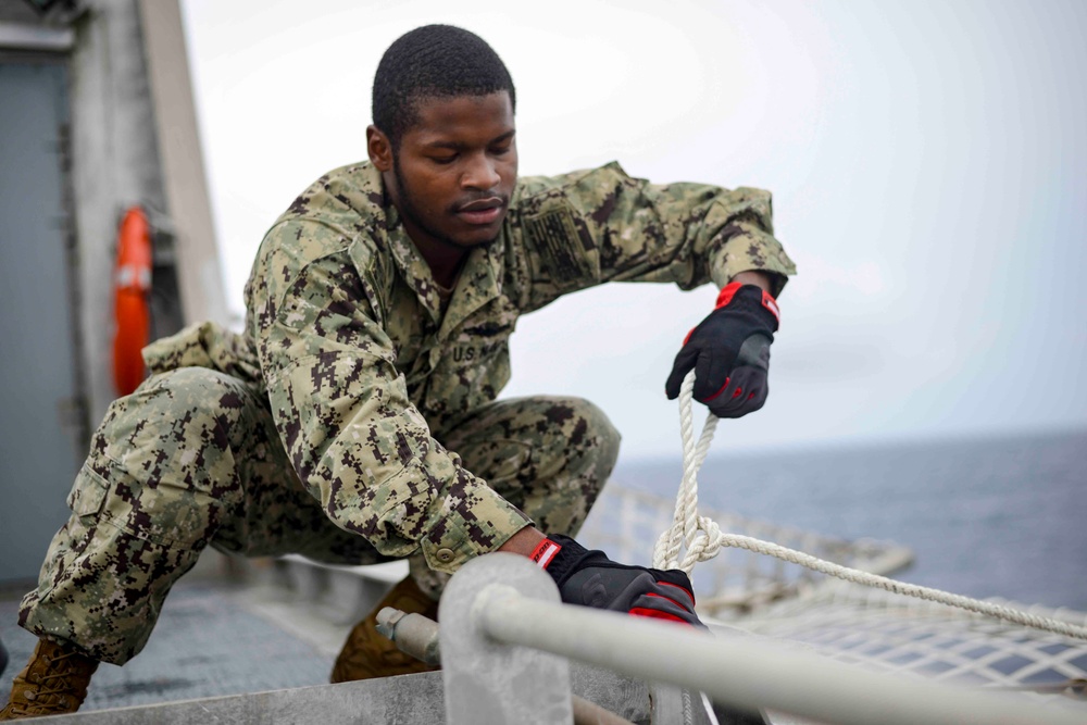 USNS Spearhead Assists in Search and Rescue for Crashed Plane Survivors