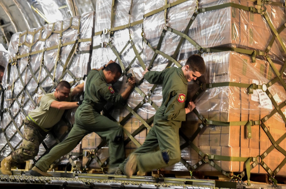 Joint effort delivers relief cargo to Puerto Rico