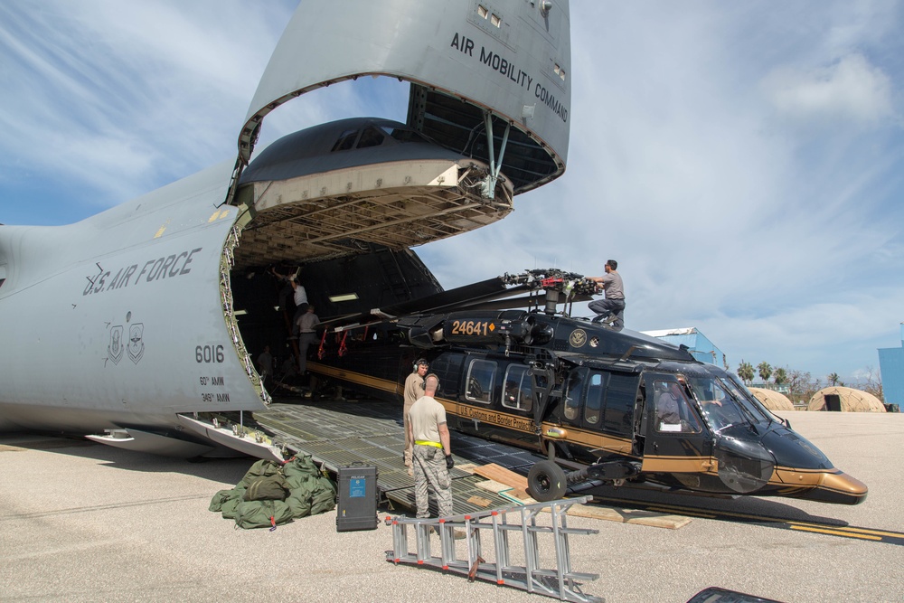 CBP deploys additional Black Hawk Helicopters to Puerto Rico to aid in Humanitarian Relief