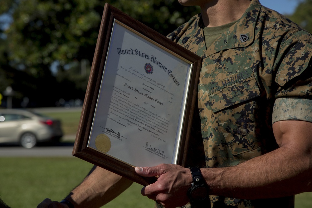 Staff Sgt. Jeramey D. Mielke's Promotion Ceremony