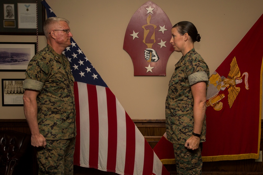 Lt. Col. Sarah B. Lenz's Promotion Ceremony