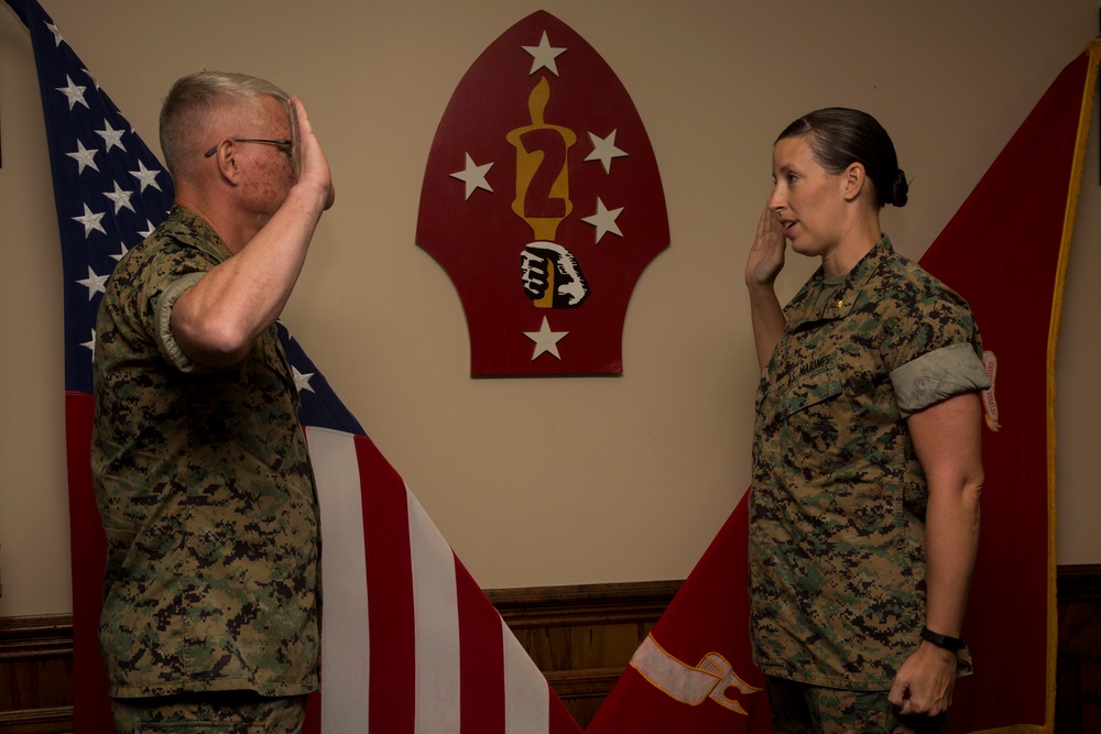 Lt. Col. Sarah B. Lenz's Promotion Ceremony