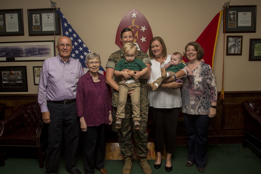 Lt. Col. Sarah B. Lenz's Promotion Ceremony