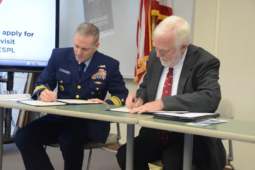 Coast Guard Signs Memorandum of Agreement with University of Alaska Southeast