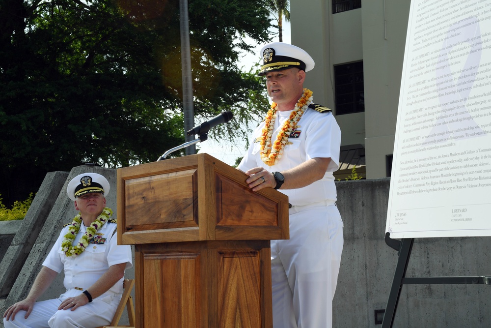 Domestic Violence Awareness Month Proclamation Signing Held at Joint Base Pearl Harbor-Hickam