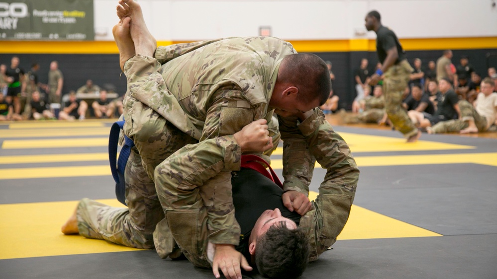 Soldiers compete in combatives during Tropic Lightning Week 2017