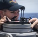 USS Chafee Sailor Uses Azimuth Circle