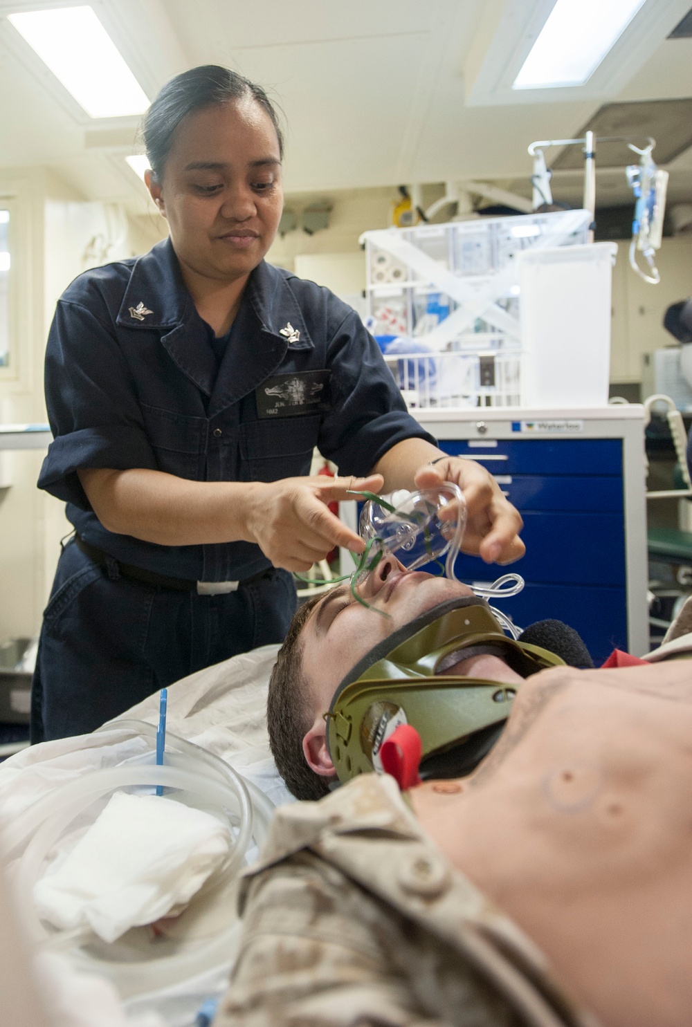 USS America conducts mass casualty drill