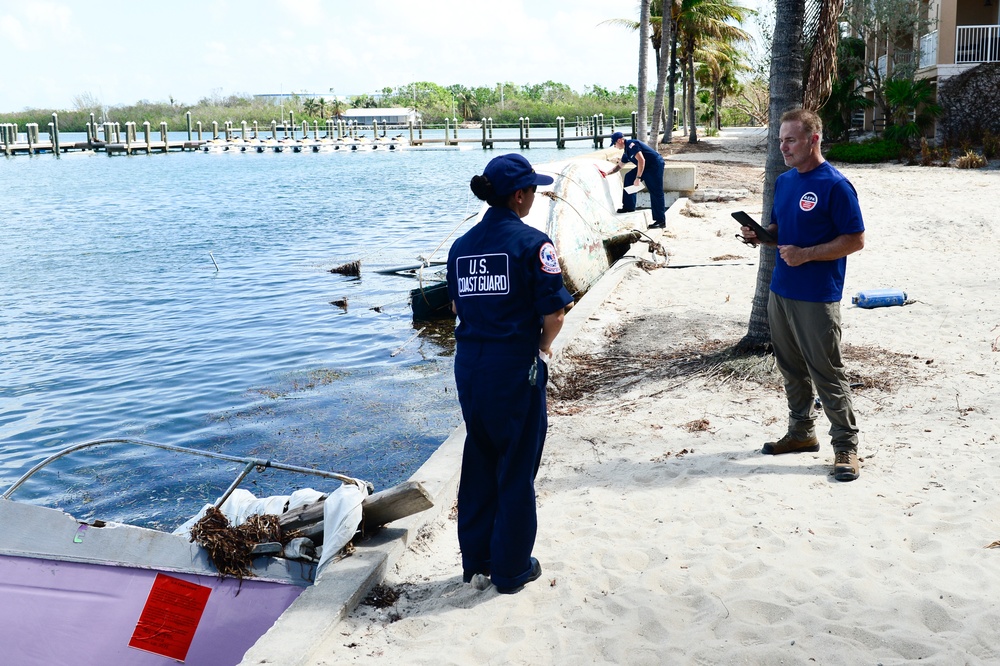 Coast Guard, EPA assess displaced vessels in the Florida Keys