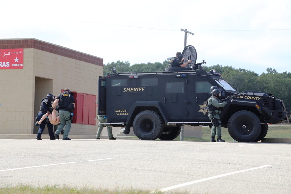 Multiple law-enforcement agencies train at Fort McCoy’s CACTF