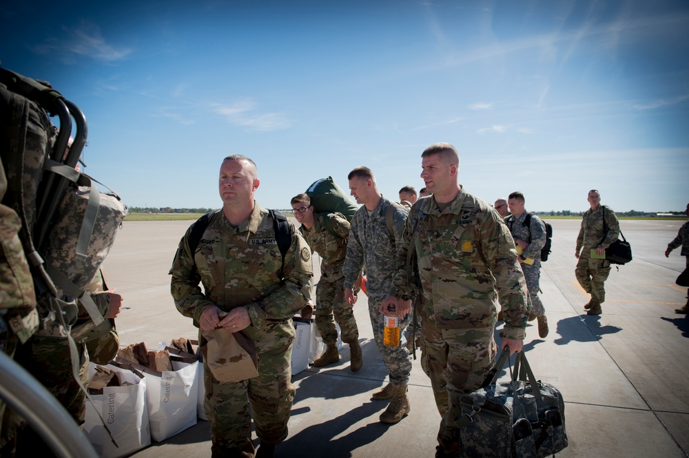 New York Army National Guard troops leave for Ukraine Training Mission