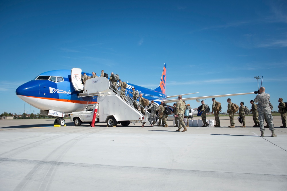 New York Army National Guard troops leave for Ukraine Training Mission