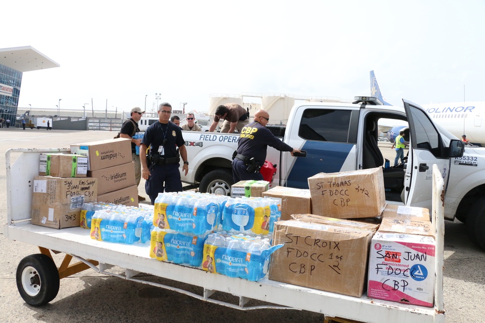 CBP delivers humanitarian supplies to Puerto Rico after Hurricane Maria