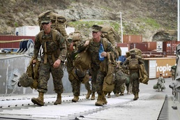 USNS Spearhead Transports Joint Task Force Leeward Island Troops