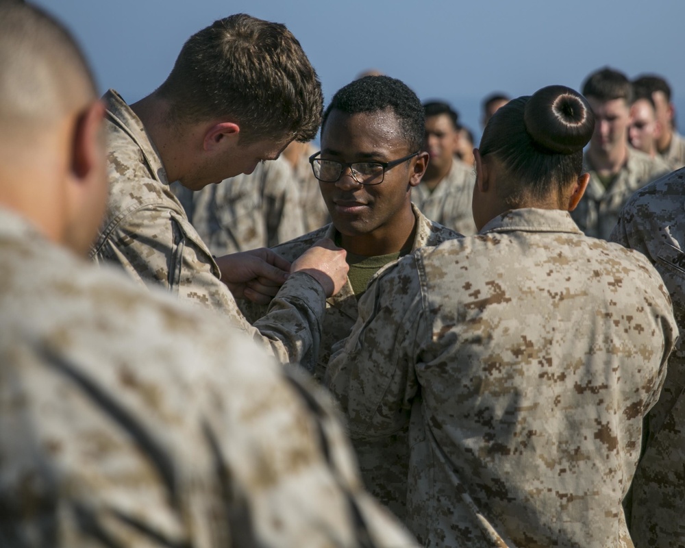 Promotions aboard  USS Pearl Harbor (LSD 52)