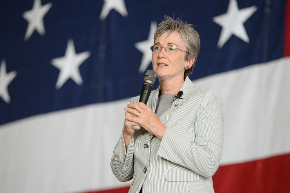 SECAF addresses Airmen during visit to Offutt