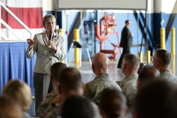 SECAF addresses Airmen during visit to Offutt