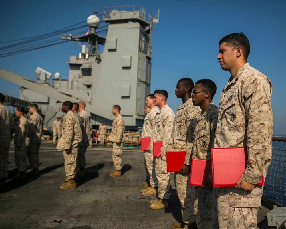 Promotions aboard  USS Pearl Harbor (LSD 52)