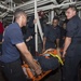 USS Shoup Medical Training Team drill