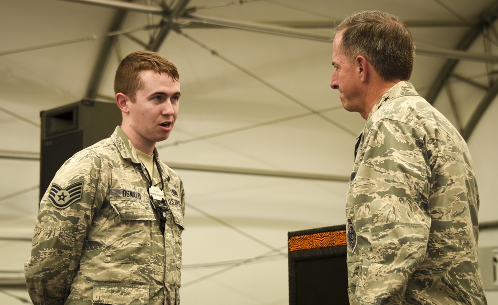 Air Force Chief of Staff Gen. David L. Goldfein, Mrs. Goldfein visit 70th ISR Wing