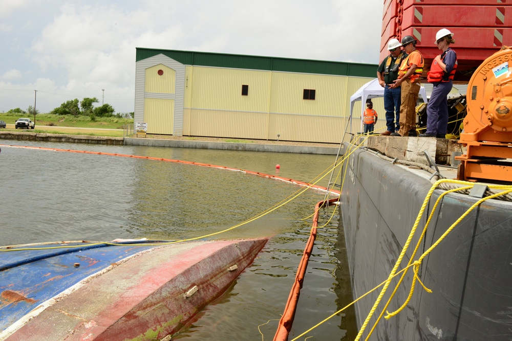 Coast Guard and Local Agencies Remove Damaged Vessels from Harvey