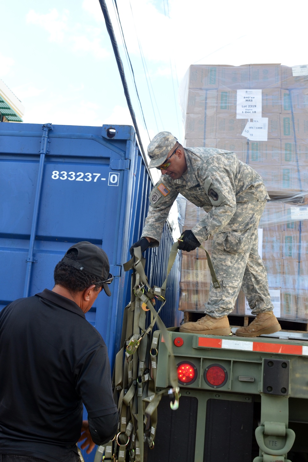 Army National Guard delivers food to Culebra Island Puerto Rico