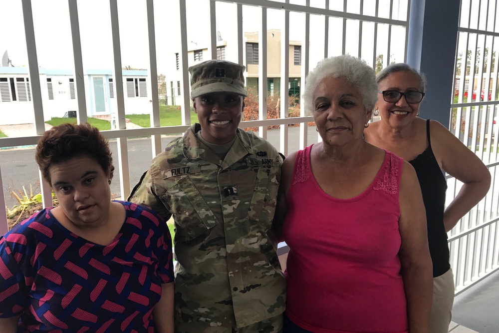 Soldier visits military family in Trujillo Alto Puerto Rico