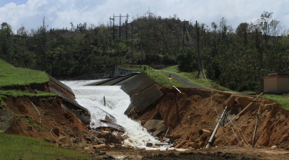 Guajataca Dam strengthening operations