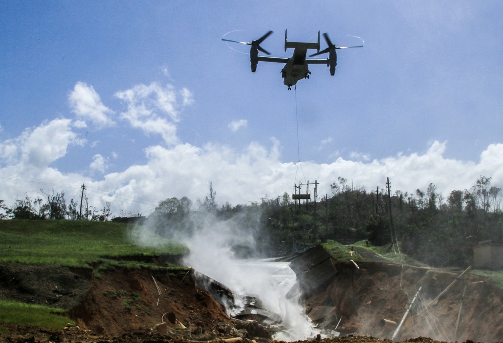 Guajataca Dam strengthening operations