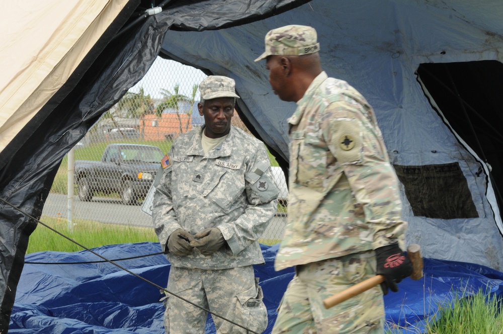 1387th Quarter Master Company assist with distribution point in the Virgin Islands
