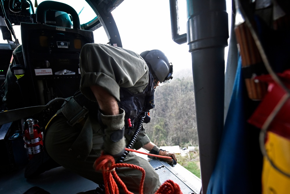 Coast Guard aircrews deliver Hurricane Maria relief supplies in Puerto Rico
