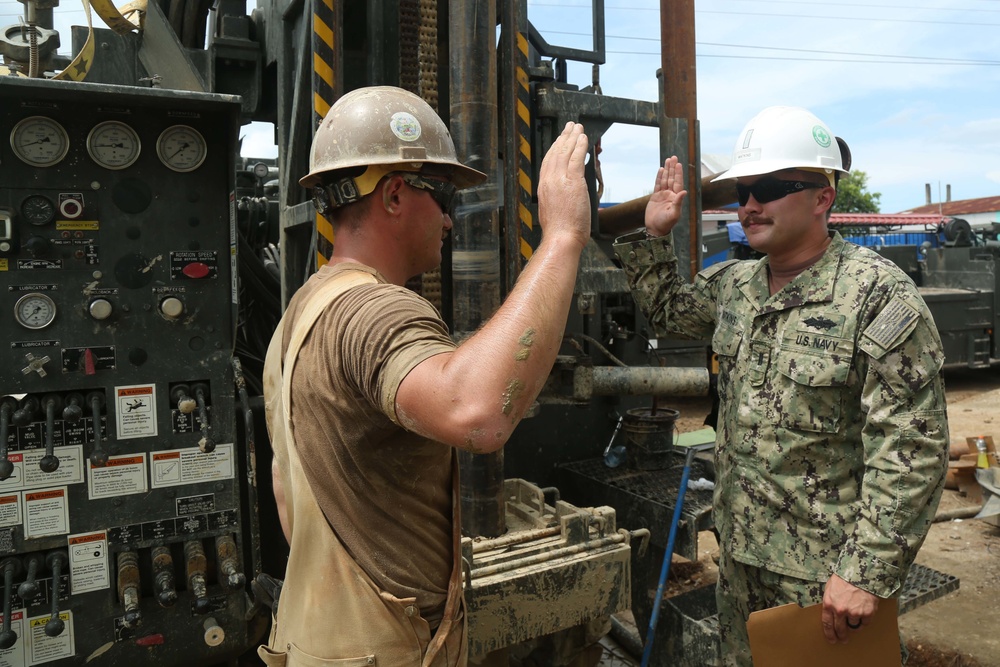 Seabee Re-enlists at Water Well Drilling Site during Southern Partnership Station 17