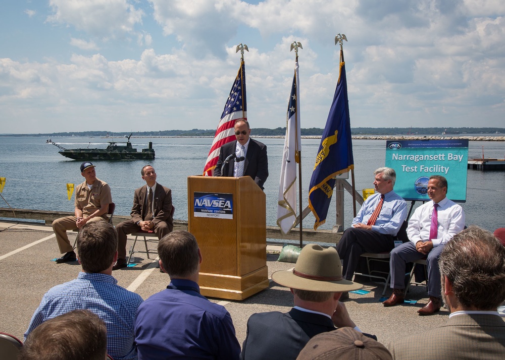 Rhode Island Congressional Delegates visit the Advanced Naval Technology Exercise