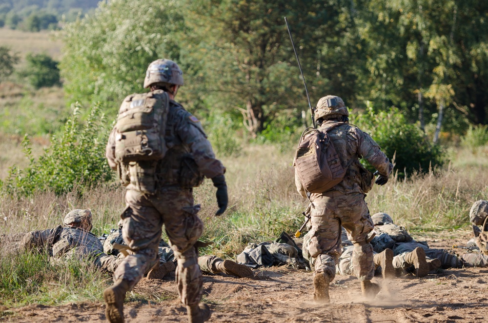 NATO Battle Group Conducts Troop Live Fire