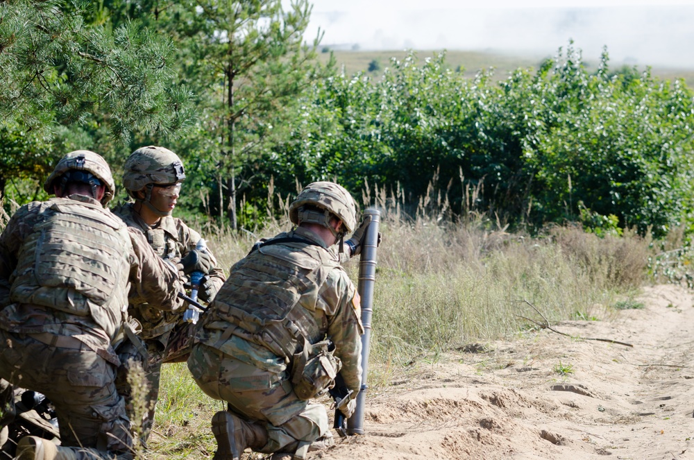 NATO Battle Group Conducts Troop Live Fire