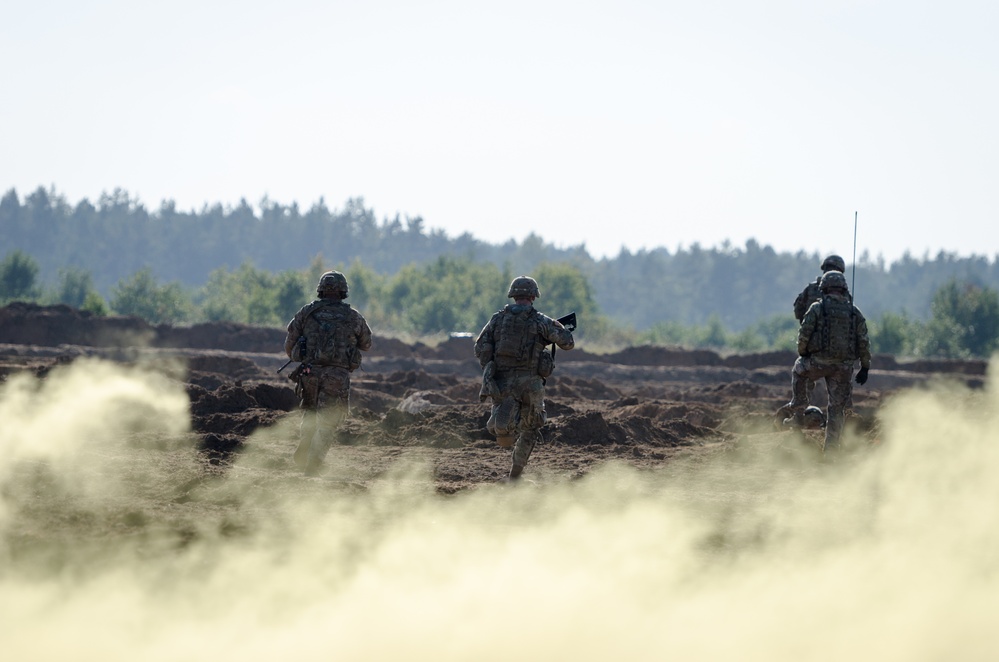 NATO Battle Group Conducts Troop Live Fire