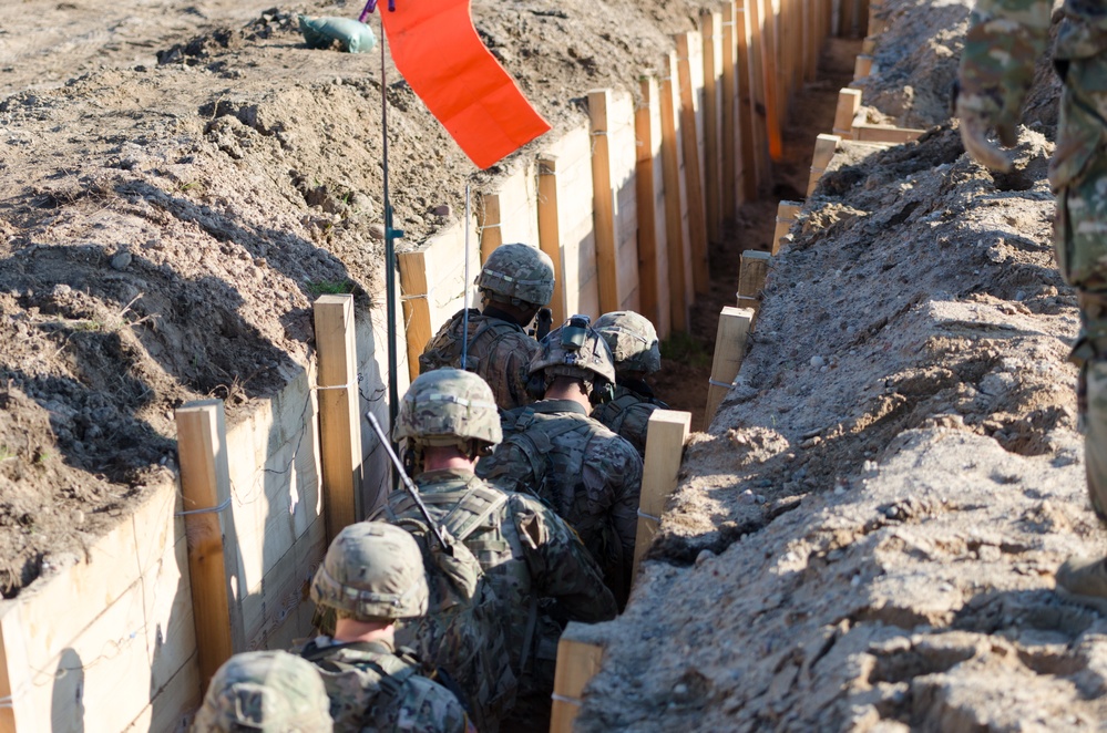 NATO Battle Group Conducts Troop Live Fire