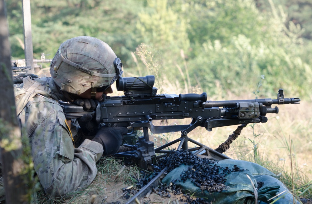 NATO Battle Group Conducts Troop Live Fire