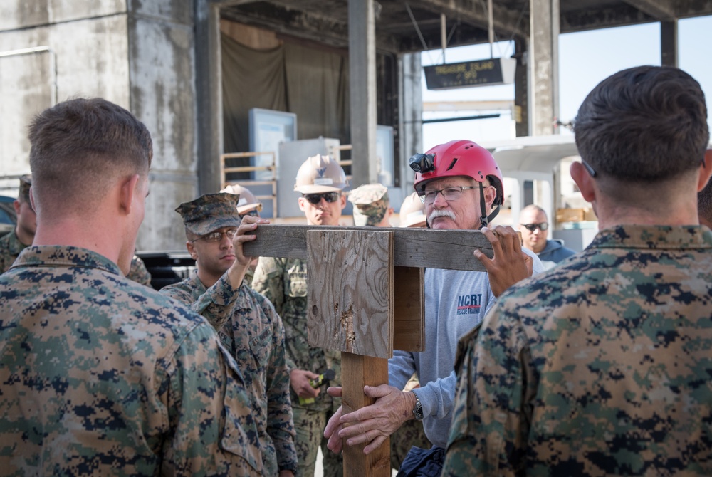 Sailors, Marines Learn Urban Search and Rescue Techniques