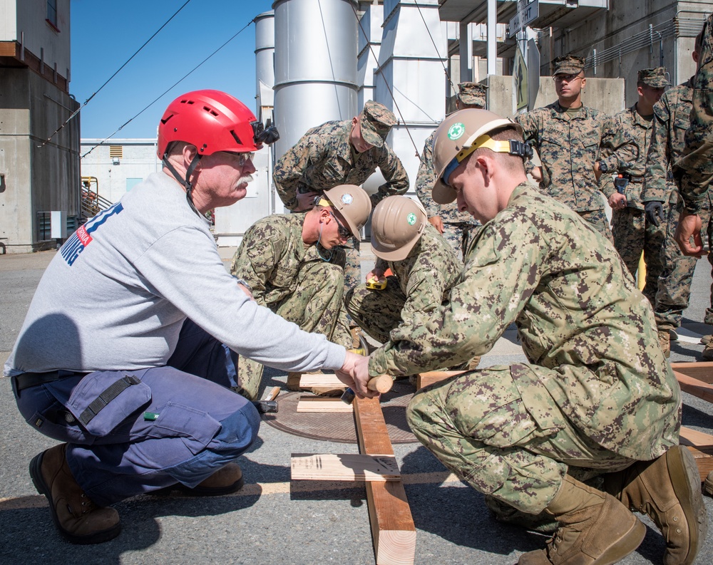 Sailors, Marines Learn Urban Search and Rescue Techniques